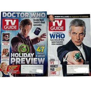 TV Guide Magazine Lot Doctor Who Matt Smith Peter Capaldi 2013 2014 Sci-Fi BBC